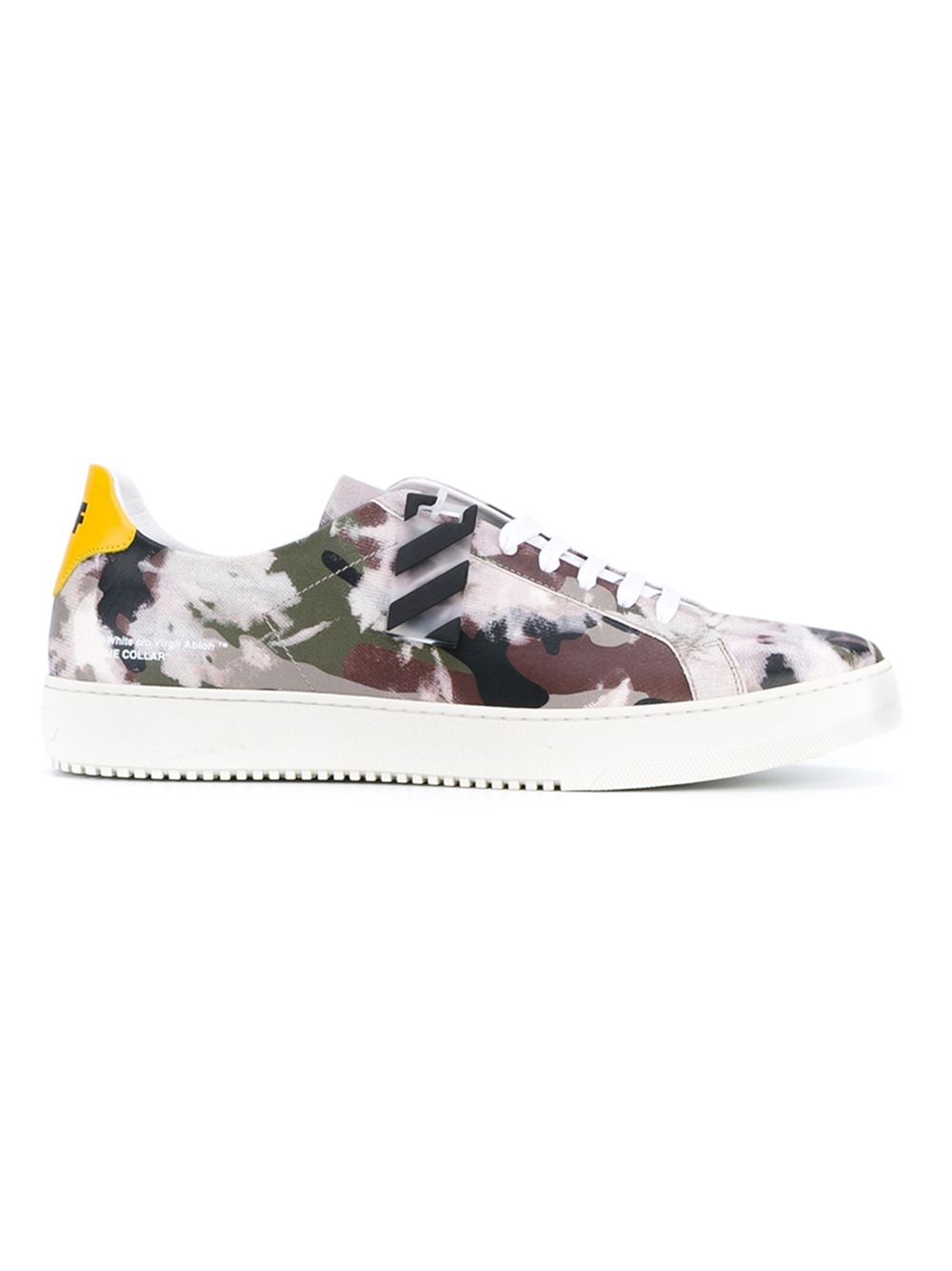 Off-White Camouflage Leather Sneakers Men Shoes