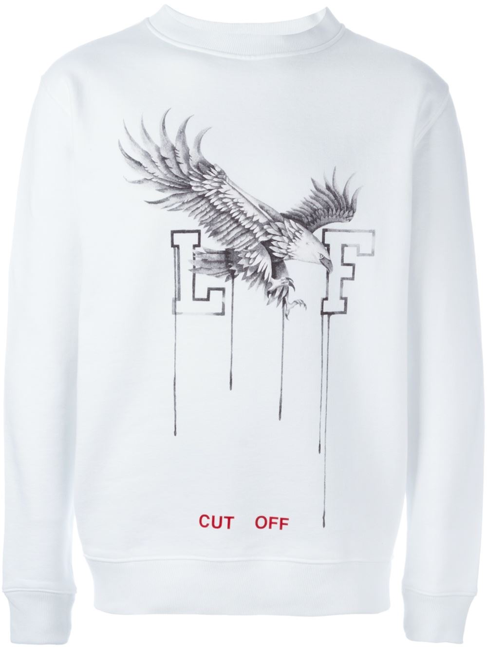 Off-White eagle print sweatshirt 0199 Men Clothing Sweatshirts