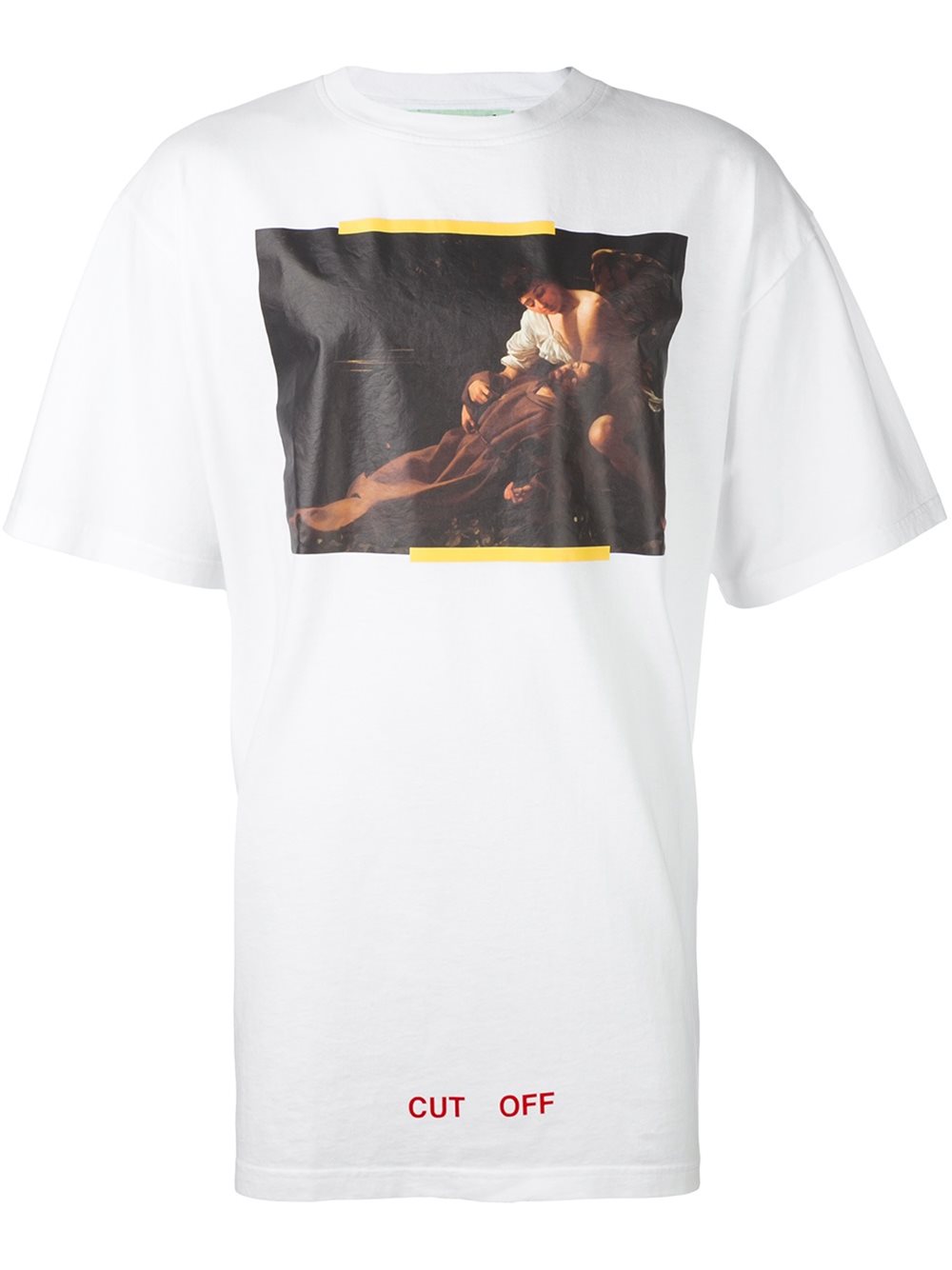 Off-White \'painting\' print T-shirt 199 Men Clothing T-Shirts