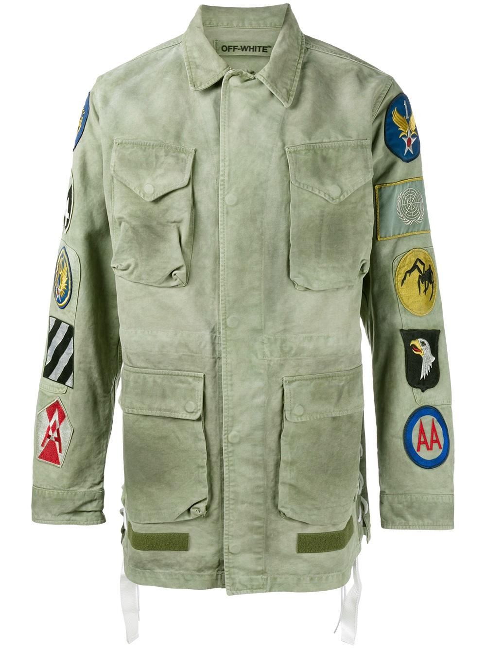 Off-White patch embellished field jacket MILITARY Men Clothing Jackets