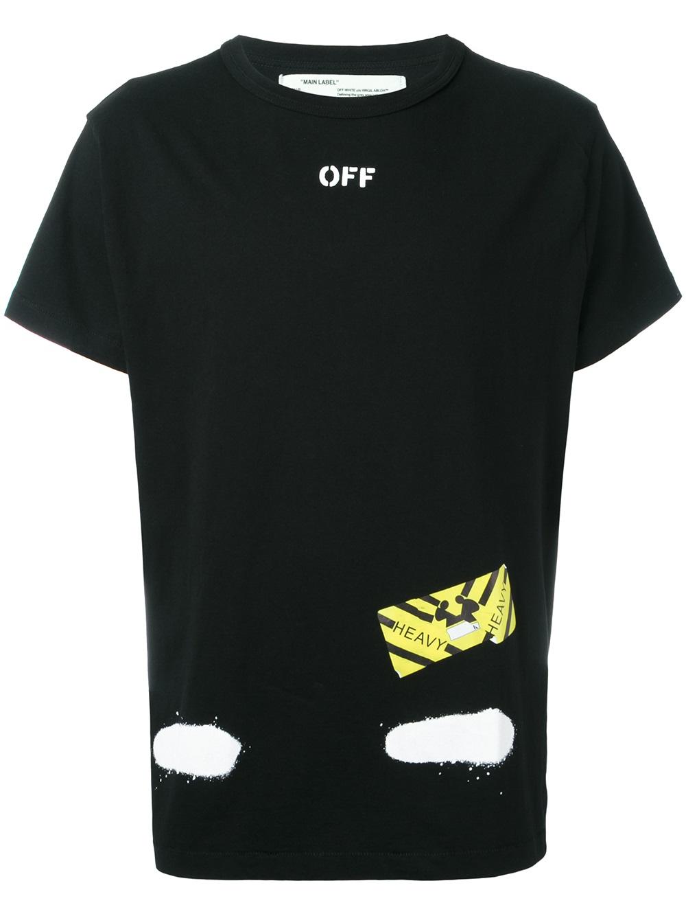 Off-White \'Diag Spray\' T-shirt 1001 Men Clothing T-Shirts