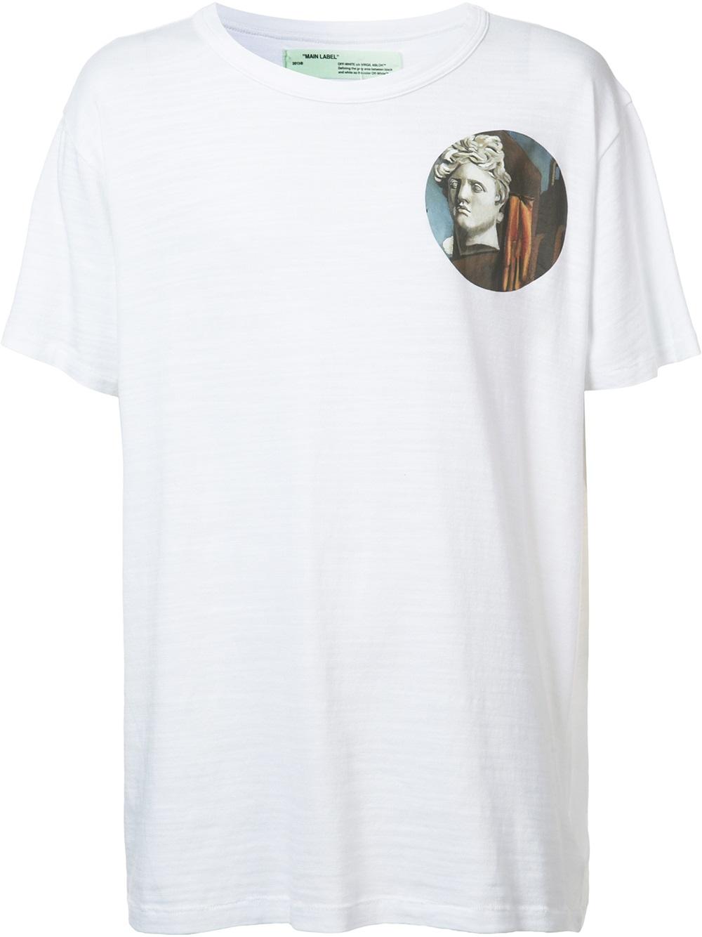 Off-White circular prints T-shirt WHITE/MULTI Men Clothing T-Shirts