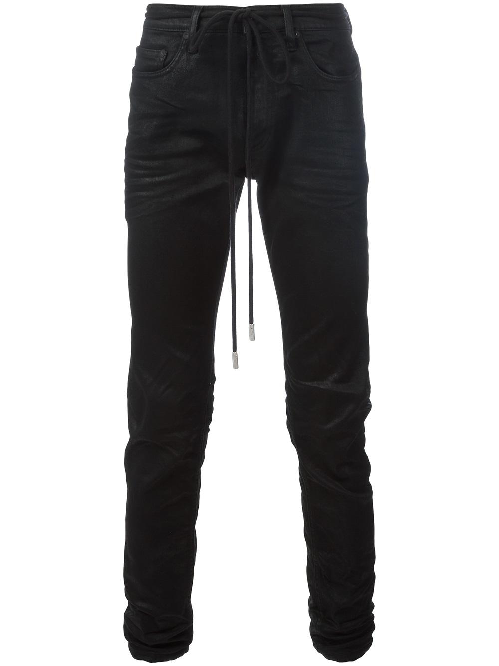 Off-White coated denim jeans 7810 Men Clothing Slim-Fit