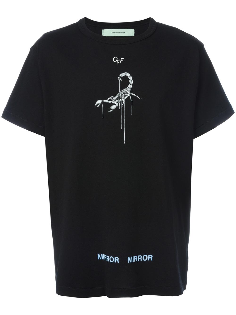 Off-White Othelo's Scorpion T-shirt BLACK Men Clothing T-Shirts