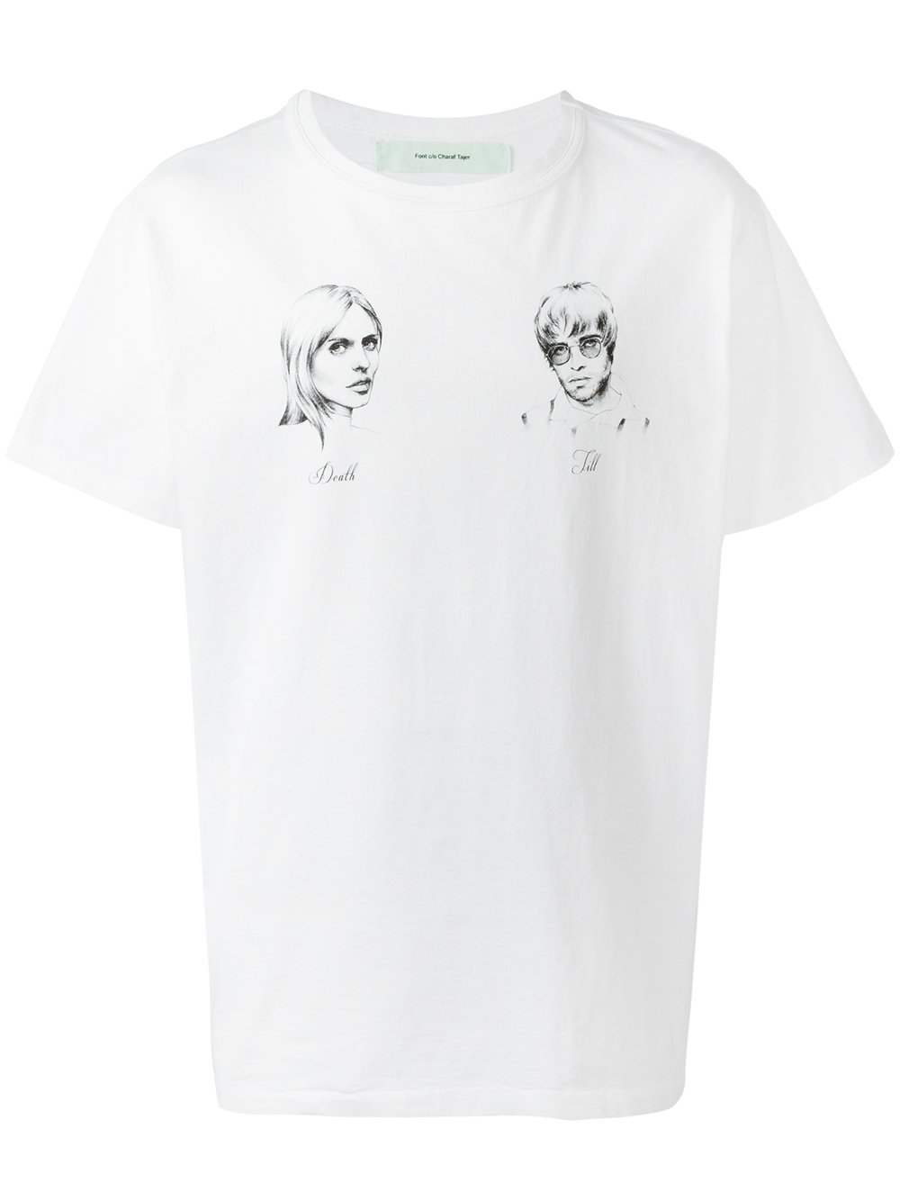 Off-White Death and Jill T-shirt 0108 WHITE Men Clothing T-Shirts