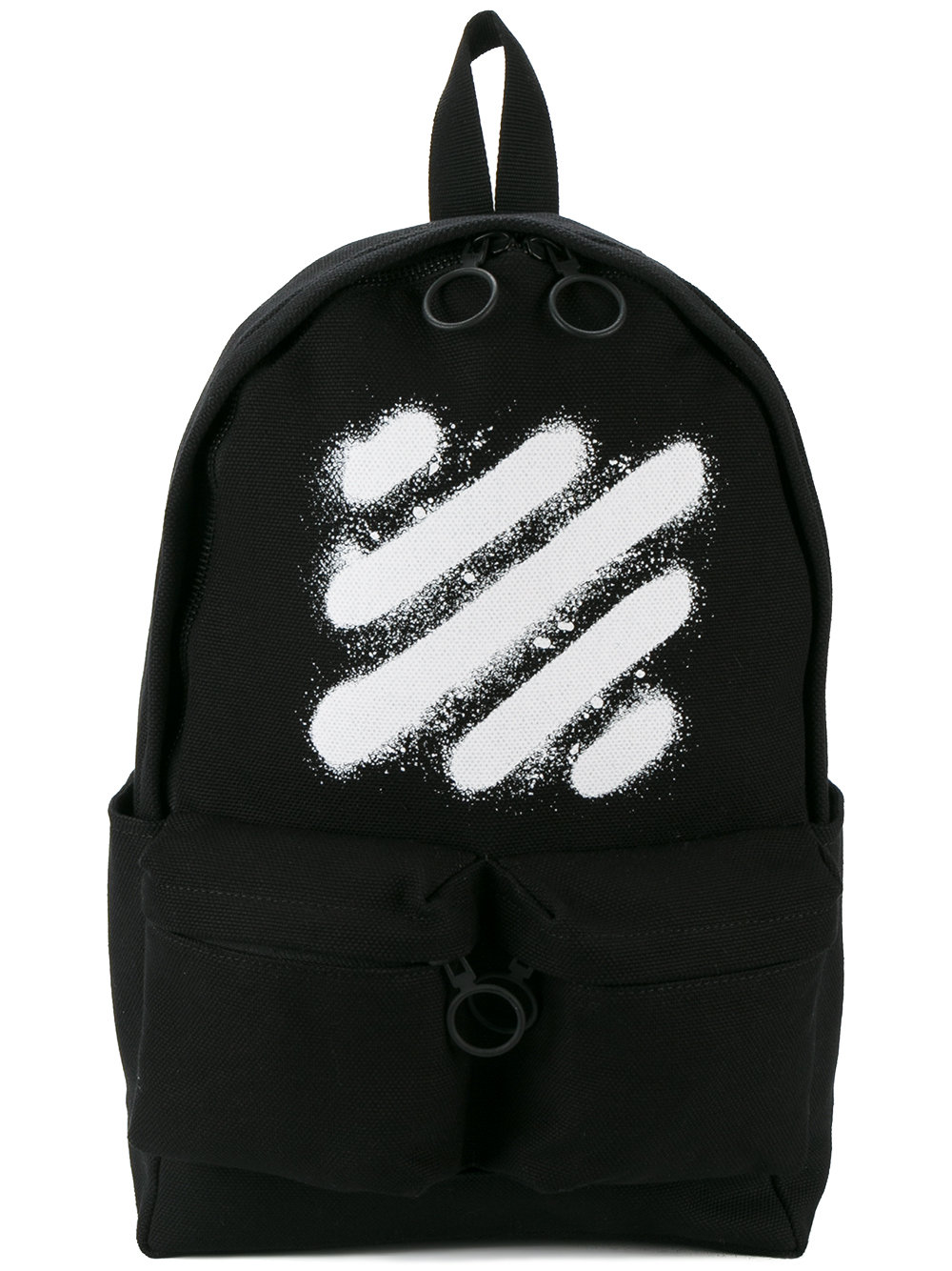 Off-White spray paint backpack BLACK Men Bags Backpacks