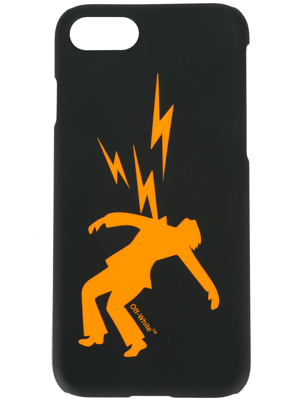 Off-White electric shock print iPhone 7 case 1019 BLACK ORANGE Men Lifestyle Phone Computer & Gadgets
