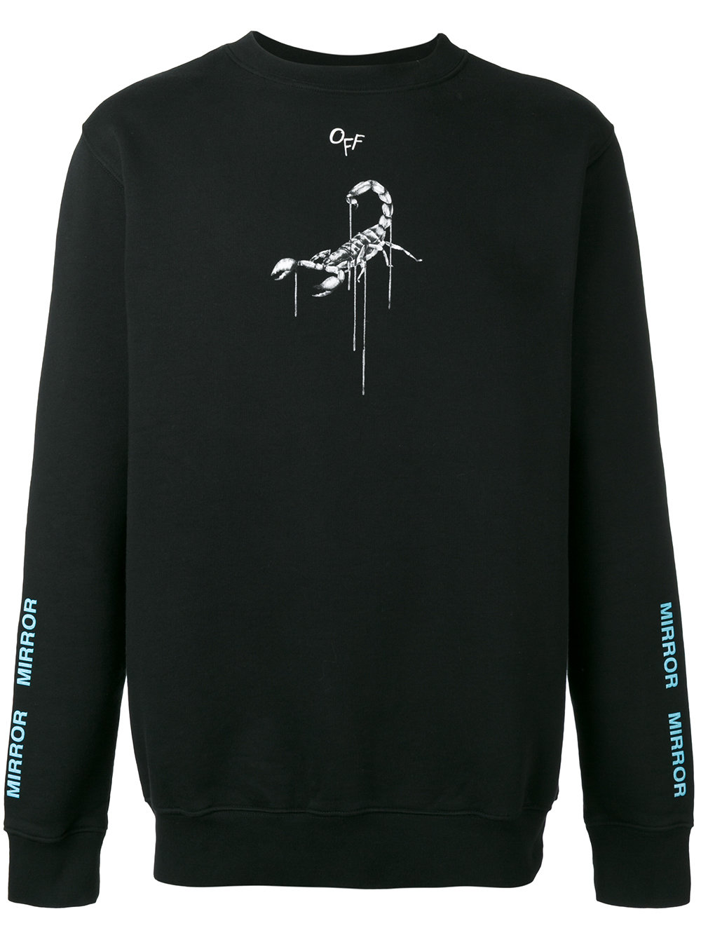 Off-White scorpion print sweatshirt 1008 BLACK Men Clothing Sweatshirts