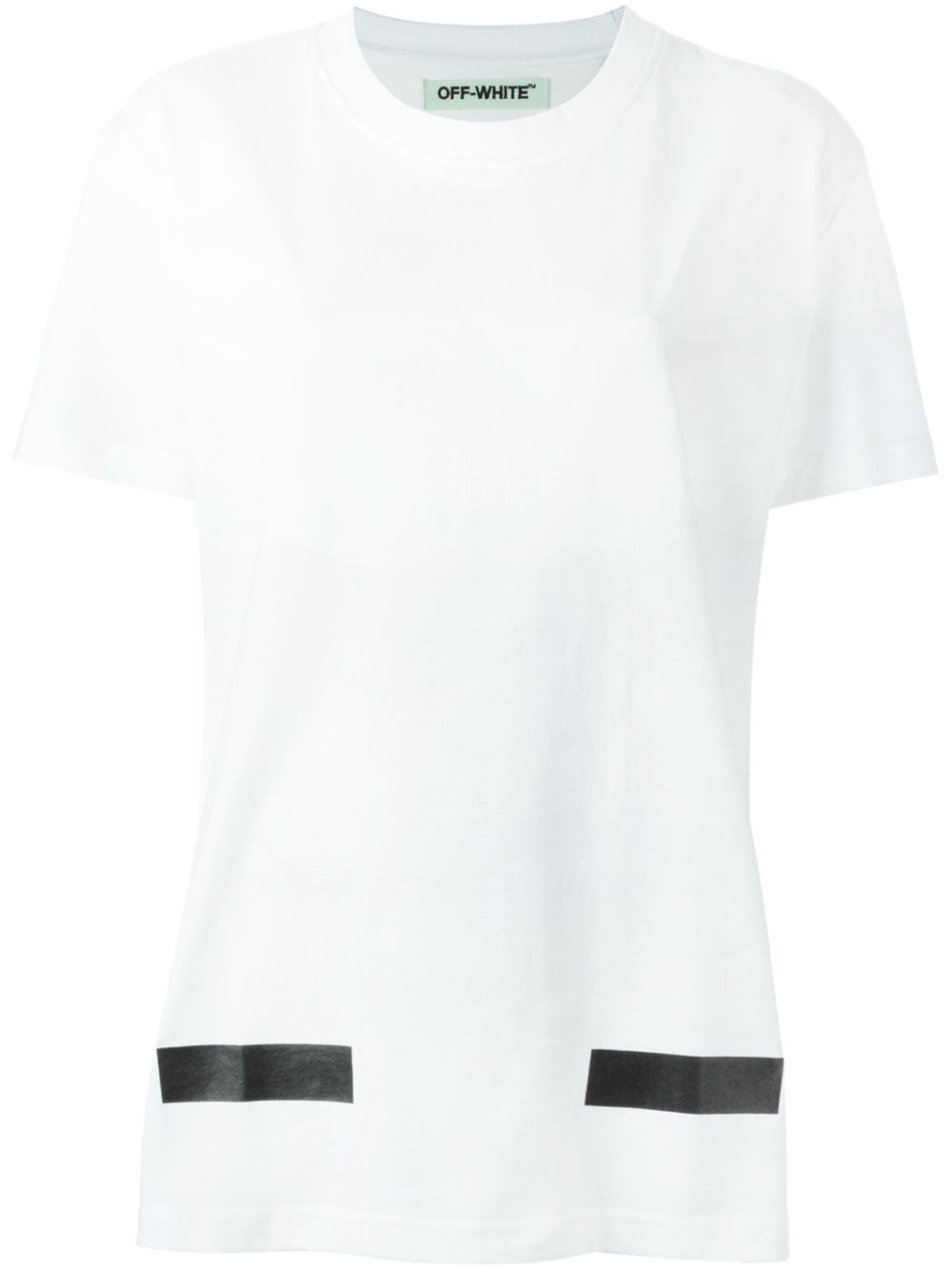 Off-White stripe detail T-shirt 0110 Women Clothing T-shirts & Jerseys