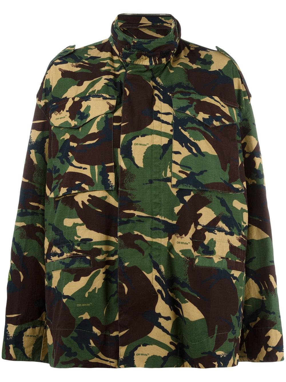 Off-White camouflage print jacket M65 Women Clothing Military Jackets