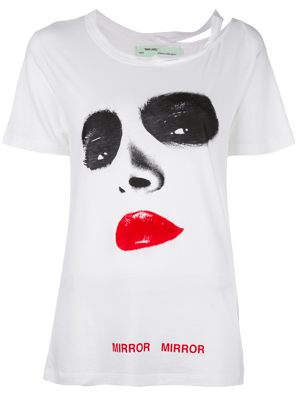 Off-White Mirror printed T-shirt 0188 WHITE Women Clothing T-shirts & Jerseys