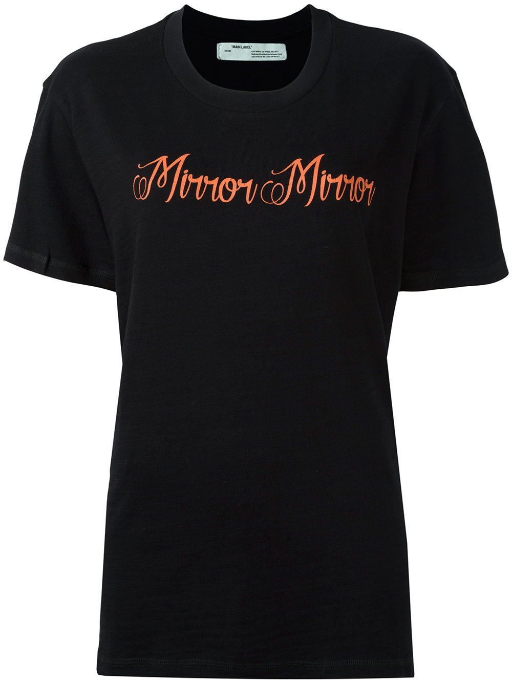Off-White \'mirror mirror\' print T-shirt Cheap Sale 1019 BLACK Women Clothing T-shirts & Jerseys