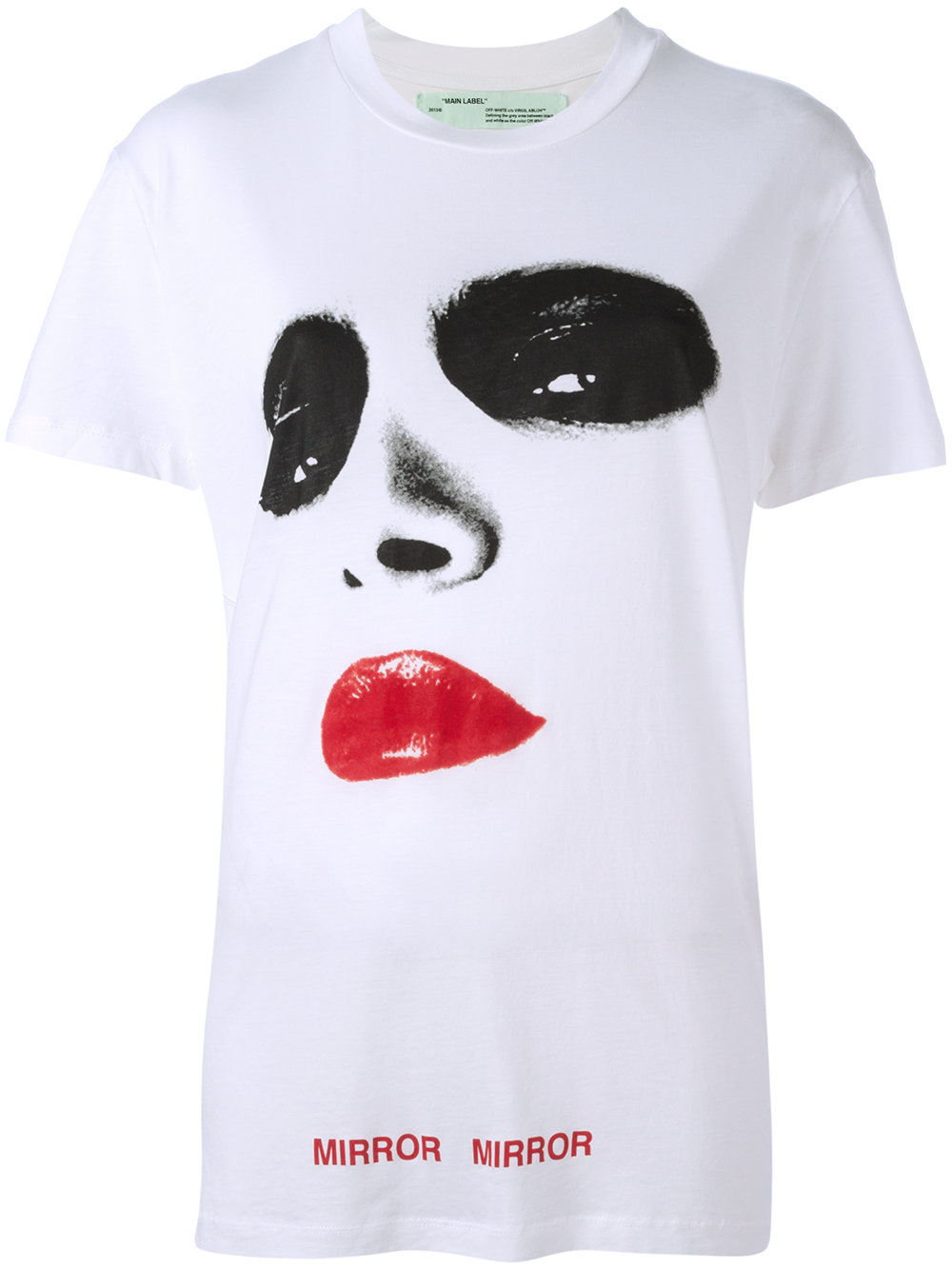 Off-White 'mirror mirror' print T-shirt Cheap BIANCO Women Clothing T-shirts & Jerseys