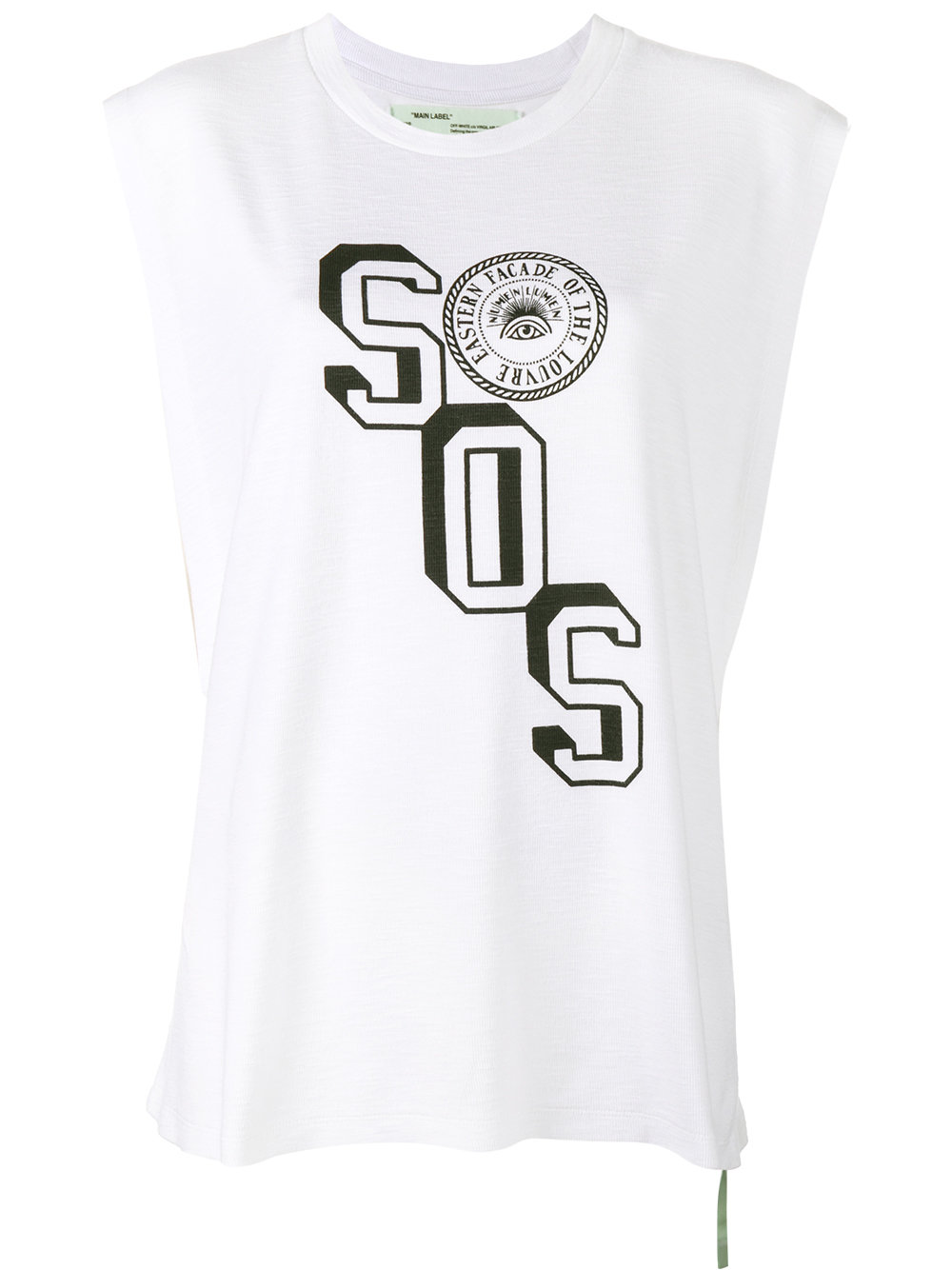 Off-White SOS print tank top WHITE Women Clothing Vests & Tops